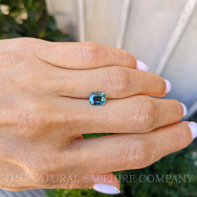 1.54 Ct. Bluish Green Sapphire from Ceylon (Sri Lanka)