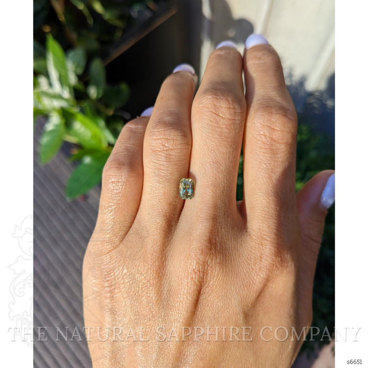 1.24 Ct. Yellowish Green Sapphire from Madagascar