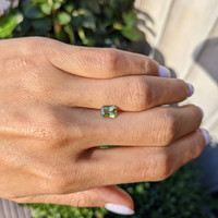 1.20 Ct. Greenish Brown Sapphire from Madagascar Life Style