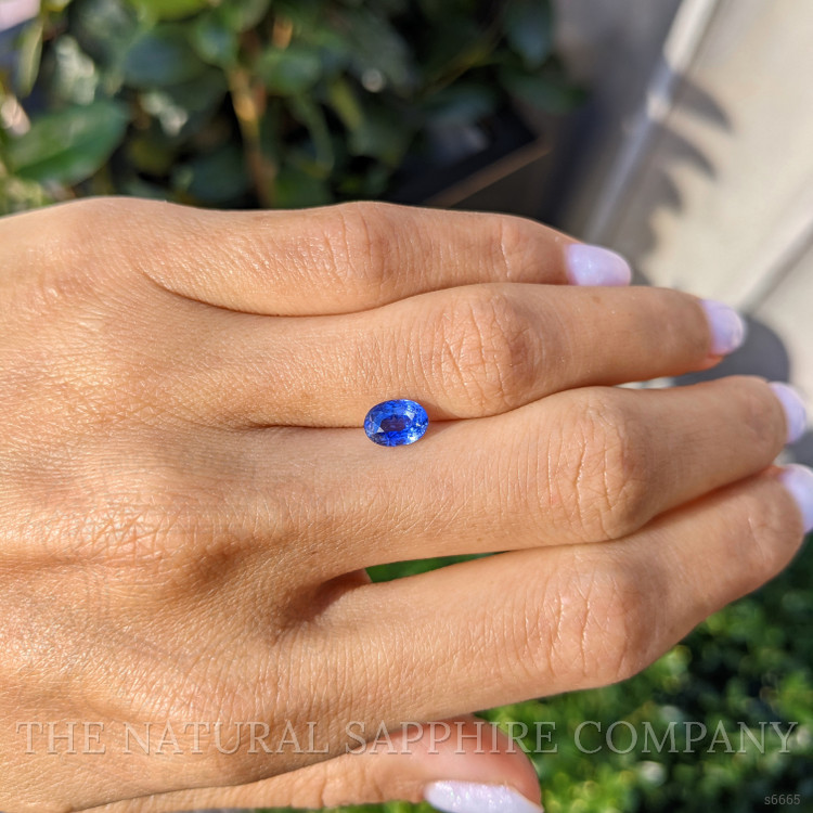 1.38 Ct. Blue Sapphire from Ceylon (Sri Lanka)