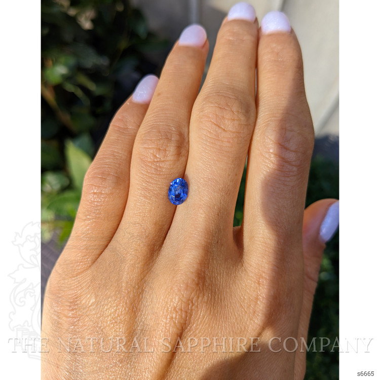 1.38 Ct. Blue Sapphire from Ceylon (Sri Lanka)