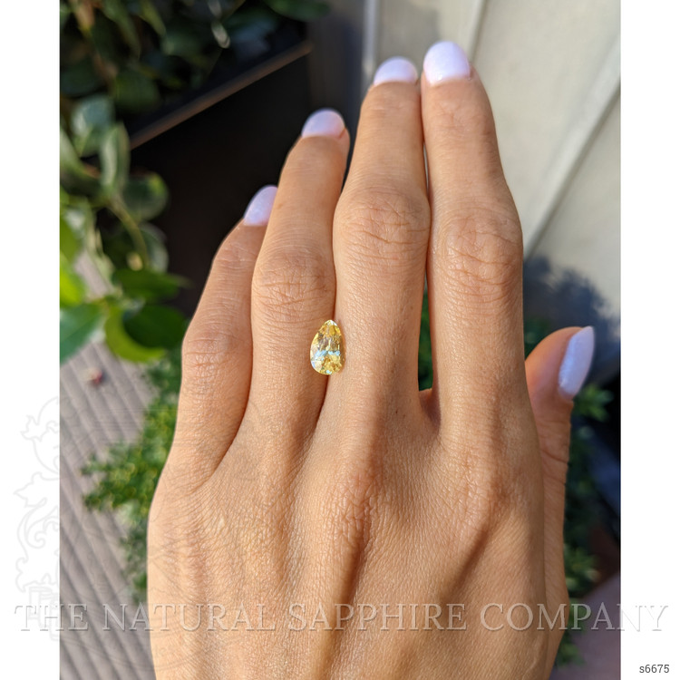 1.95 Ct. Yellow Sapphire from Ceylon (Sri Lanka)
