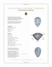 1.95 Ct. Sapphire from Ceylon (Sri Lanka) 3 D Scan Report