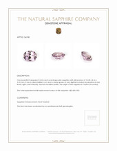 4.04 Ct. Pink Sapphire from Ceylon (Sri Lanka) Appraisal