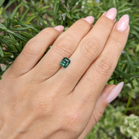 1.24 Ct. Bluish Green Sapphire from Ceylon (Sri Lanka) Life Style