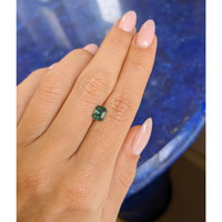 1.24 Ct. Bluish Green Sapphire from Ceylon (Sri Lanka) Life Style