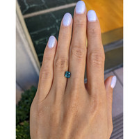 1.25 Ct. Bluish Green Sapphire from Ceylon (Sri Lanka) Life Style