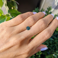 1.18 Ct. Bluish Green Sapphire from Ceylon (Sri Lanka) Life Style