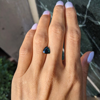 1.56 Ct. Greenish Blue Sapphire from Ceylon (Sri Lanka) Life Style