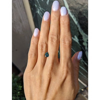 1.23 Ct. Greenish Blue Sapphire from Ceylon (Sri Lanka) Life Style