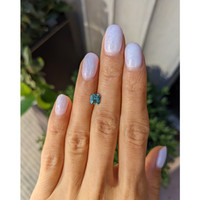 1.15 Ct. Bluish Green Sapphire from Ceylon (Sri Lanka) Life Style