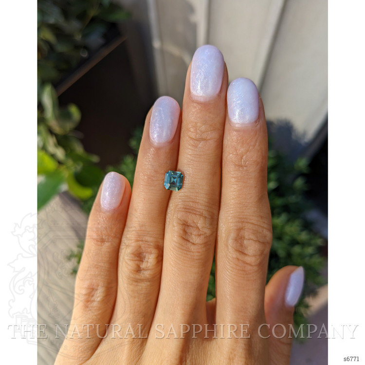 1.15 Ct. Bluish Green Sapphire from Ceylon (Sri Lanka)