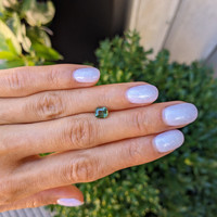 1.07 Ct. Bluish Green Sapphire from Ceylon (Sri Lanka) Life Style