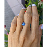 1.97 Ct. Blue Sapphire from Ceylon (Sri Lanka) Life Style