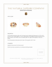 4.80 Ct. Peach Sapphire from Ceylon (Sri Lanka) Appraisal