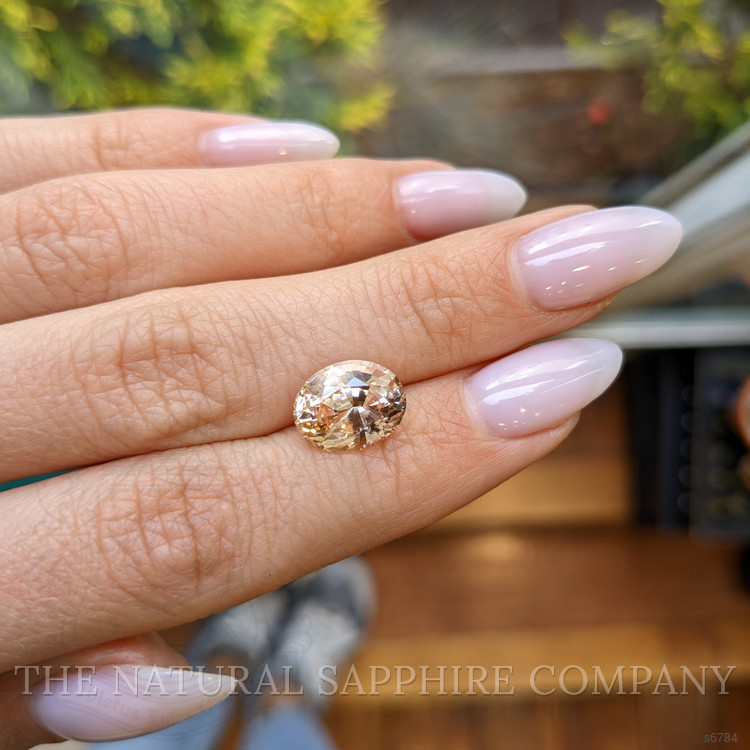4.80 Ct. Peach Sapphire from Ceylon (Sri Lanka)