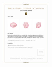 4.55 Ct. Pink Cabochon Sapphire from Ceylon (Sri Lanka) Appraisal