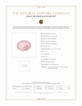 4.55 Ct. Pink Cabochon Sapphire from Ceylon (Sri Lanka) Scan Report