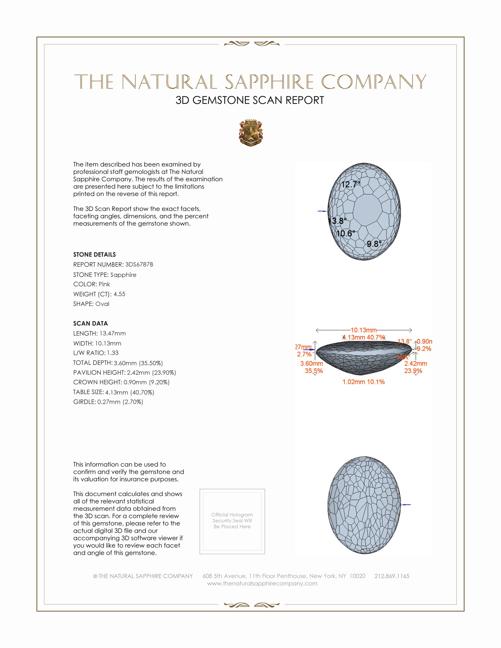 4.55 Ct. Pink Cabochon Sapphire from Ceylon (Sri Lanka)