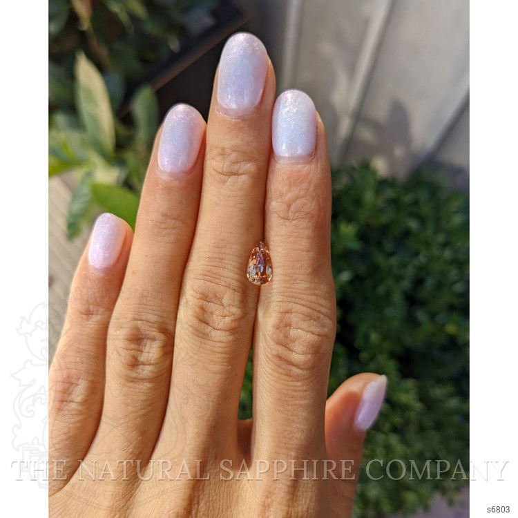 1.58 Ct. Orangish Brown Sapphire from Ceylon (Sri Lanka)