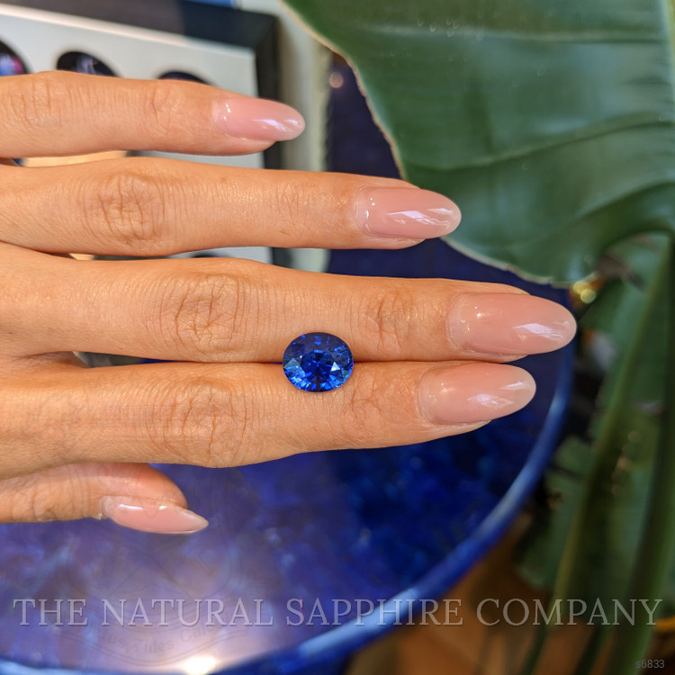 5.46 Ct. Blue Sapphire from Ceylon (Sri Lanka)