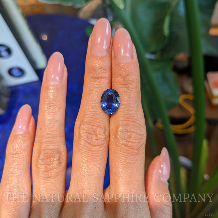 5.18 Ct. Blue Sapphire from Ceylon (Sri Lanka)
