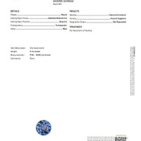 5.14 Ct. Blue Sapphire from Ceylon (Sri Lanka) Scan Report