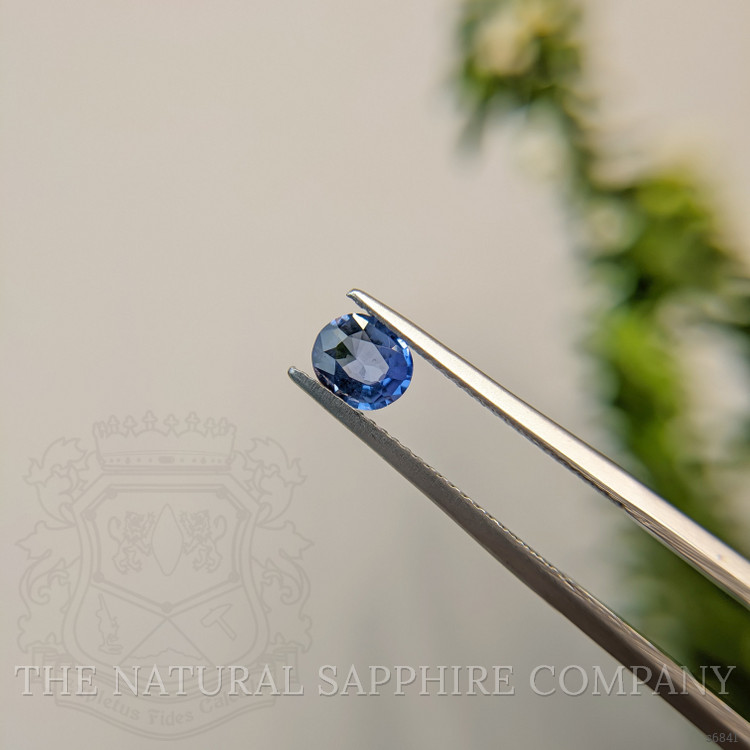 0.58 Ct. Blue Sapphire from Ceylon (Sri Lanka)