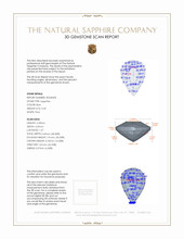 0.49 Ct. Blue Sapphire from Ceylon (Sri Lanka) 3 D Scan Report