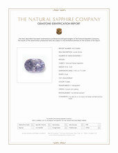 0.60 Ct. Purple Sapphire from Ceylon (Sri Lanka) Scan Report