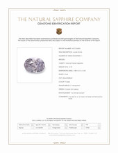 0.72 Ct. Purple Sapphire from Ceylon (Sri Lanka) Scan Report
