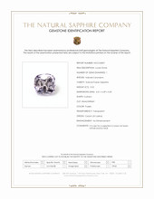 0.52 Ct. Purple Sapphire from Ceylon (Sri Lanka) Scan Report