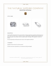 0.49 Ct. Greyish Blue Sapphire from Ceylon (Sri Lanka) Appraisal