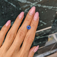 2.06 Ct. Blue Sapphire from Ceylon (Sri Lanka) Life Style