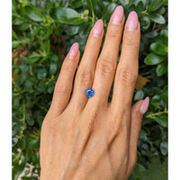 2.06 Ct. Blue Sapphire from Ceylon (Sri Lanka) Life Style