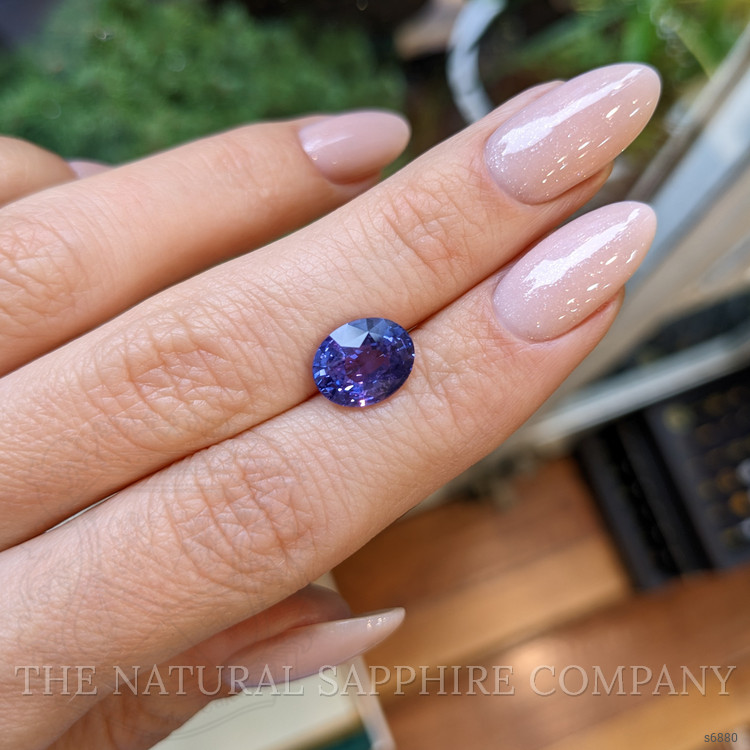 3.58 Ct. Violet Sapphire from Ceylon (Sri Lanka)