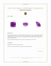 3.04 Ct. Sapphire from Madagascar Appraisal