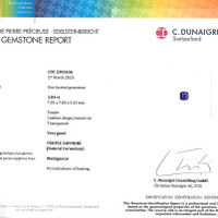 3.04 Ct. Sapphire from Madagascar Scan Report
