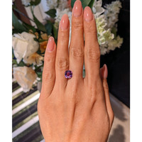 3.04 Ct. Purple Sapphire from Madagascar Life Style