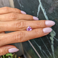 1.58 Ct. Pinkish Purple Sapphire from Ceylon (Sri Lanka) Life Style