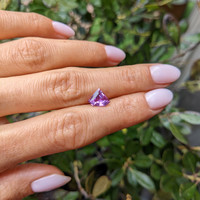 1.58 Ct. Pinkish Purple Sapphire from Ceylon (Sri Lanka) Life Style