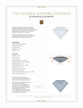 1.58 Ct. Sapphire from Ceylon (Sri Lanka) 3 D Scan Report