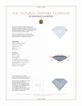 1.58 Ct. Purple Sapphire from Ceylon (Sri Lanka) 3 D Scan Report