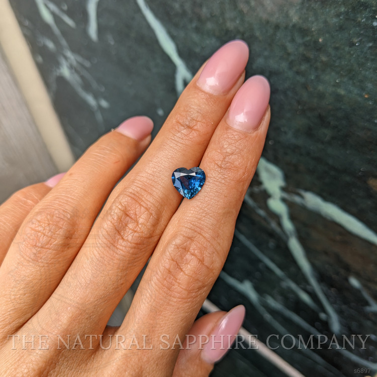 2.08 Ct. Greenish Blue Sapphire from Ceylon (Sri Lanka)