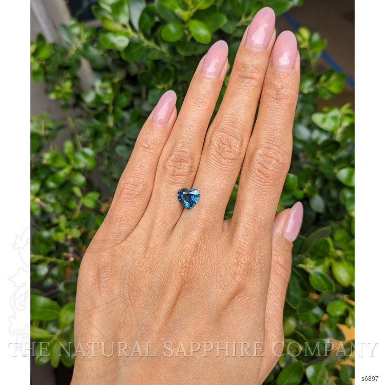 2.08 Ct. Greenish Blue Sapphire from Ceylon (Sri Lanka)