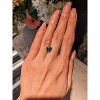 2.08 Ct. Greenish Blue Sapphire from Ceylon (Sri Lanka) Life Style
