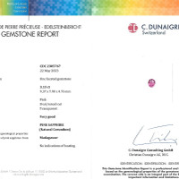 3.13 Ct. Pink Sapphire from Madagascar Scan Report
