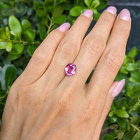 3.13 Ct. Pink Sapphire from Madagascar Life Style