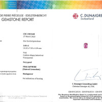 3.03 Ct. Pink Sapphire from Madagascar Scan Report