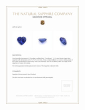 3.19 Ct. Blue Sapphire from Ceylon (Sri Lanka) Appraisal